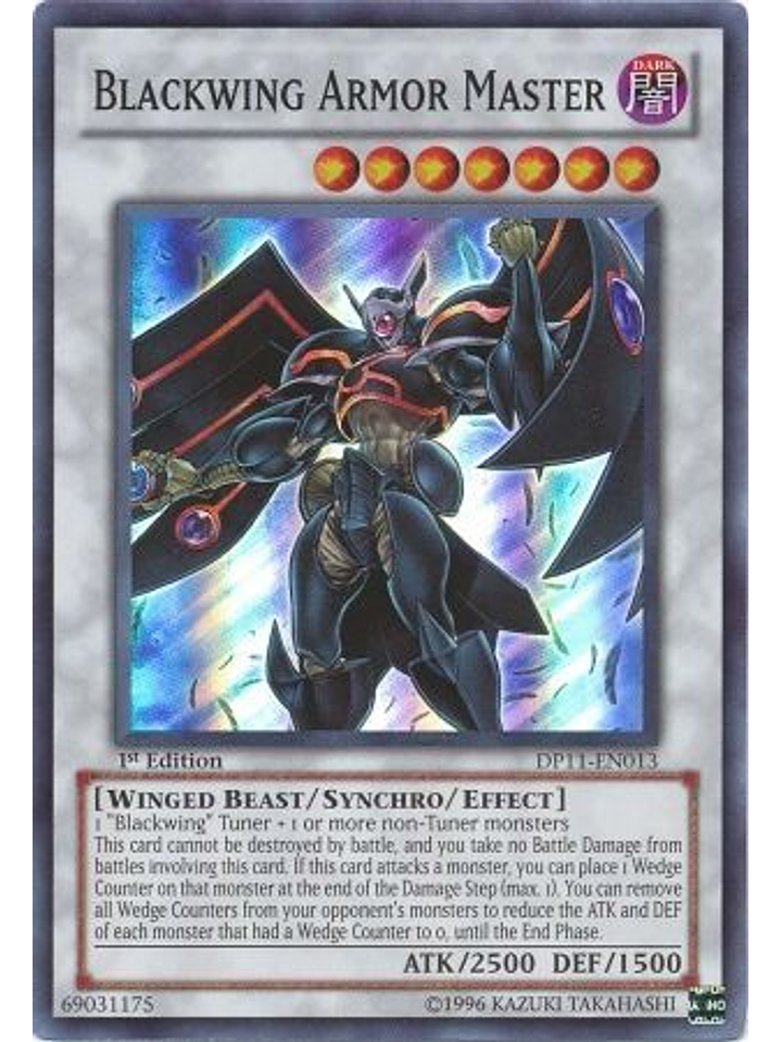Blackwing Armor Master - DP11-EN013 - Super Rare 1st Edition 1