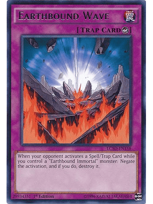 Earthbound Wave - LC5D-EN158 - Rare 1st Edition