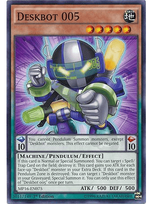 Deskbot 005 - MP16-EN075 - Common 1st Edition