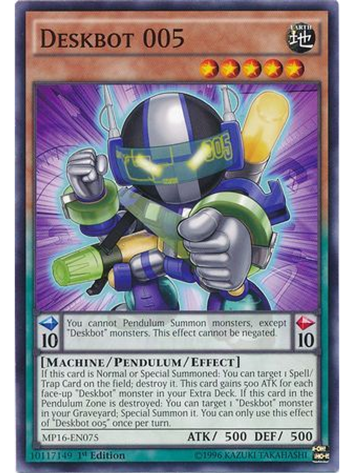 Deskbot 005 - MP16-EN075 - Common 1st Edition 1