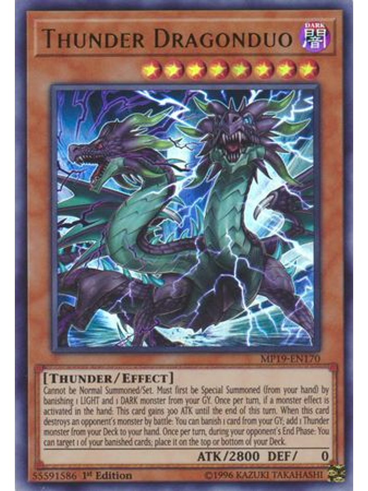 Thunder Dragonduo - MP19-EN170 - Ultra Rare Unlimited 1