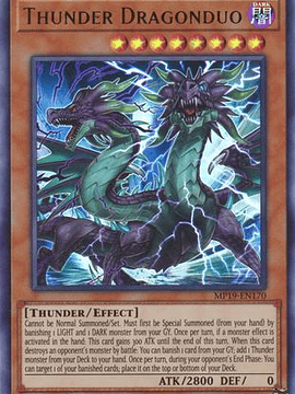 Thunder Dragonduo - MP19-EN170 - Ultra Rare Unlimited