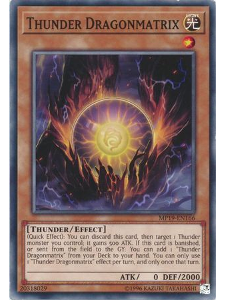 Thunder Dragonmatrix - MP19-EN166 - Common Unlimited 1