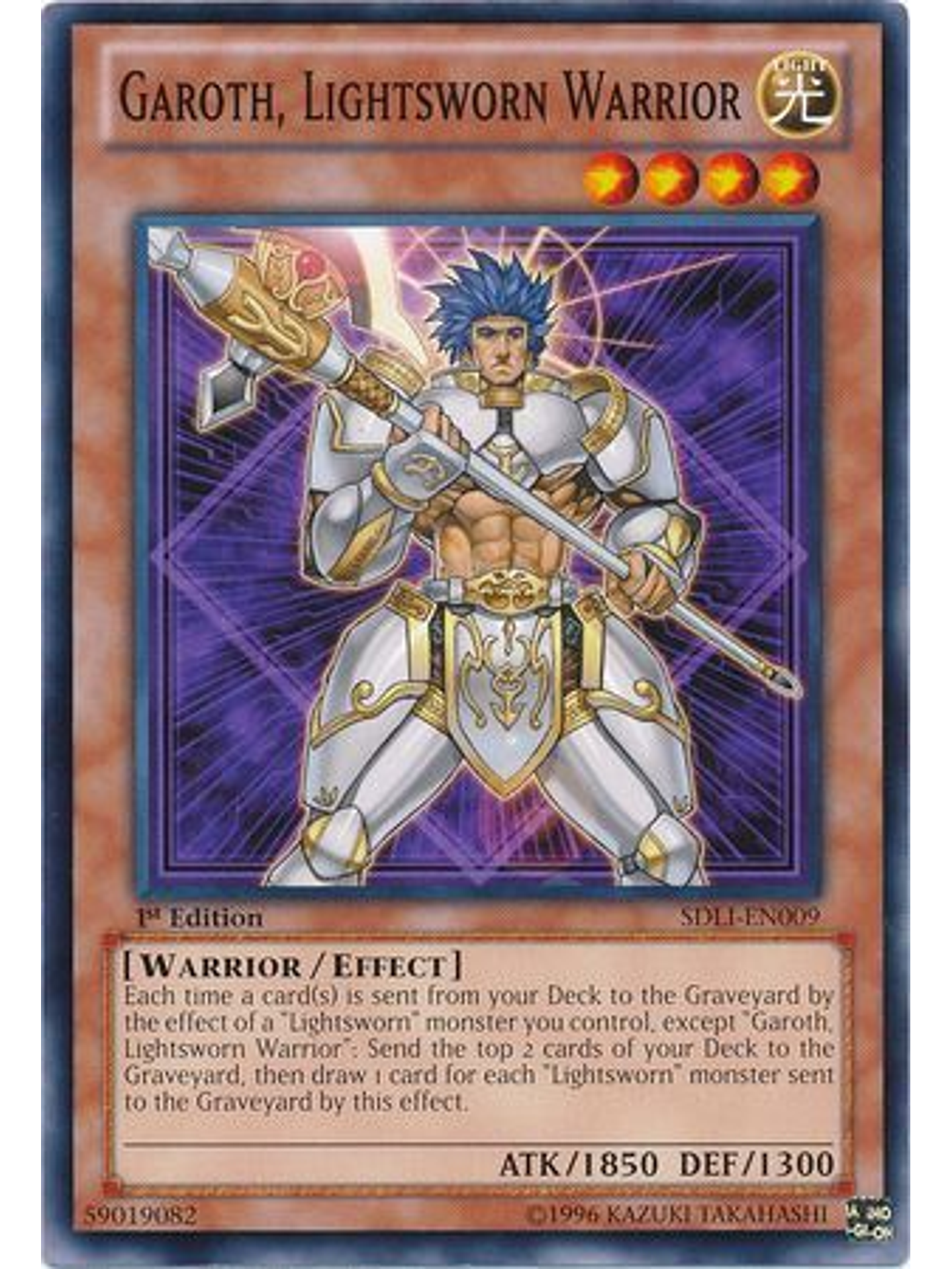 Garoth, Lightsworn Warrior - sdli-en009 - Common 1st Edition 1