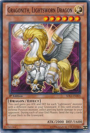 Gragonith, Lightsworn Dragon - sdli-en005 - Common 1st Edition