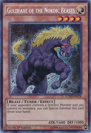 Guldfaxe of the Nordic Beasts - LC5D-EN178 - Secret Rare 1st Edition