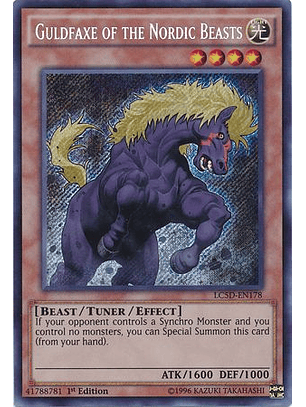 Guldfaxe of the Nordic Beasts - LC5D-EN178 - Secret Rare 1st Edition