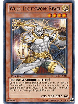 Wulf, Lightsworn Beast - SDLI-EN010 - Common 1st Edition
