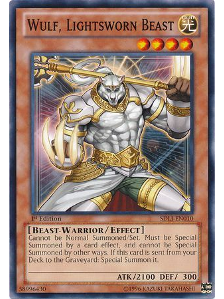 Wulf, Lightsworn Beast - SDLI-EN010 - Common 1st Edition 1