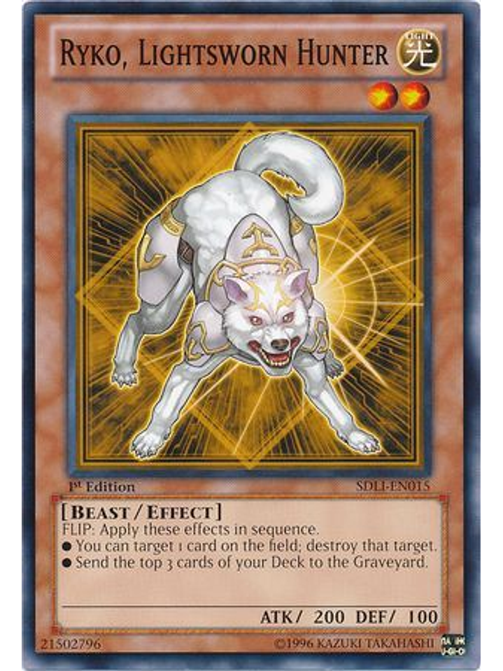 Ryko, Lightsworn Hunter - SDLI-EN015 - Common 1st Edition 1