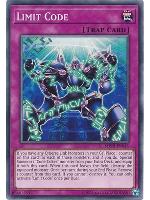 Limit Code - MP19-EN045 - Common Unlimted