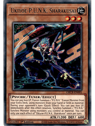 Ukiyoe-P.U.N.K. Sharakusai - GRCR-EN001 - Rare 1st Edition