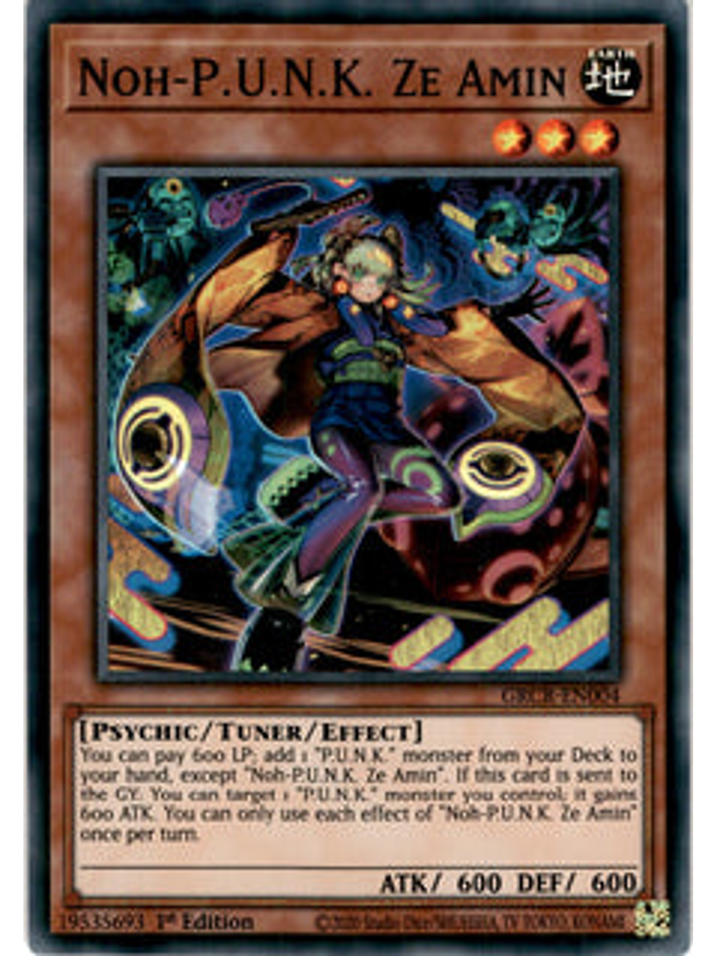 Noh-P.U.N.K. Ze Amin - GRCR-EN004 - Super Rare 1st Edition 1