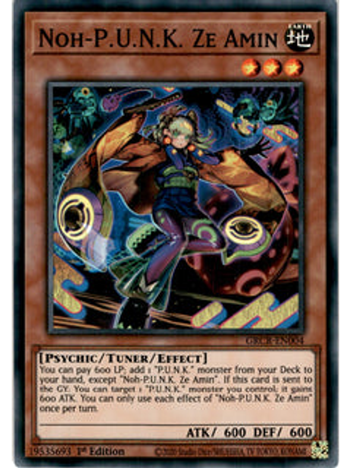 Noh-P.U.N.K. Ze Amin - GRCR-EN004 - Super Rare 1st Edition 1