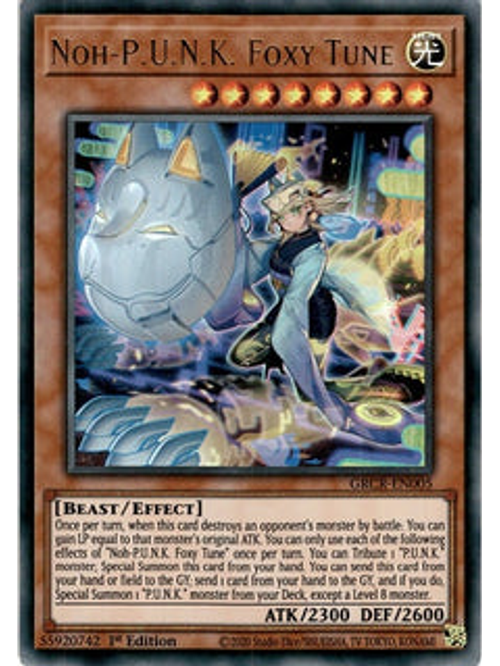 Noh-P.U.N.K. Foxy Tune - GRCR-EN005 - Ultra Rare 1st Edition 1