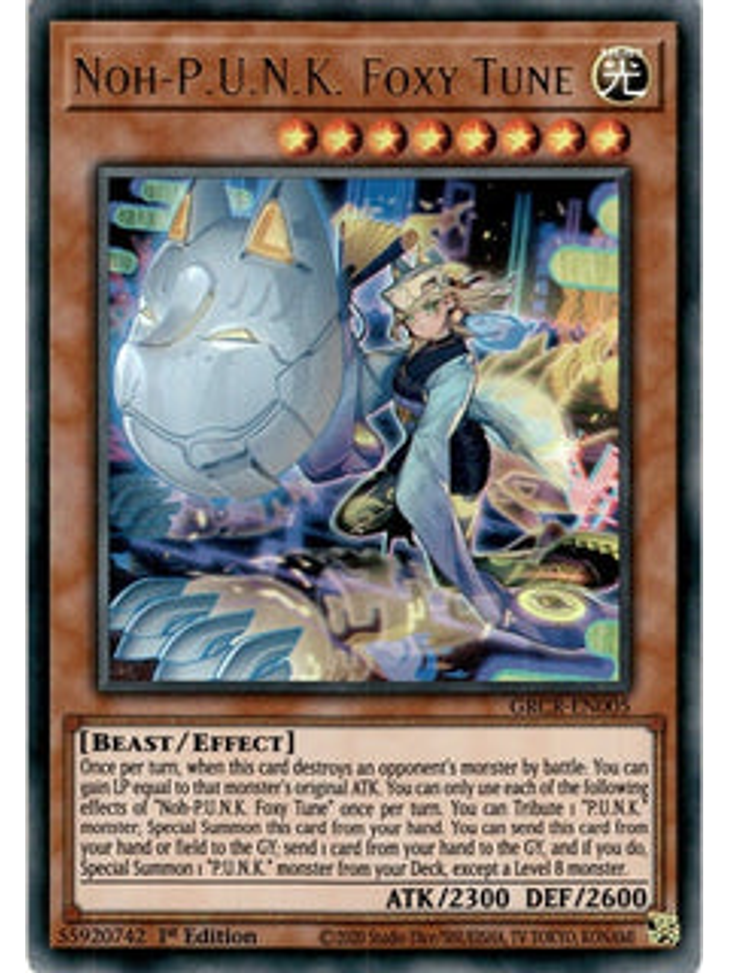 Noh-P.U.N.K. Foxy Tune - GRCR-EN005 - Collectors Rare 1st Eiditon 1