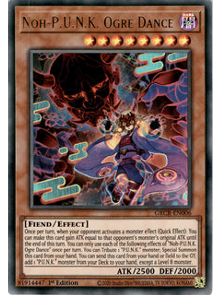 Noh-P.U.N.K. Ogre Dance - GRCR-EN006 - Ultra Rare 1st Edition 1