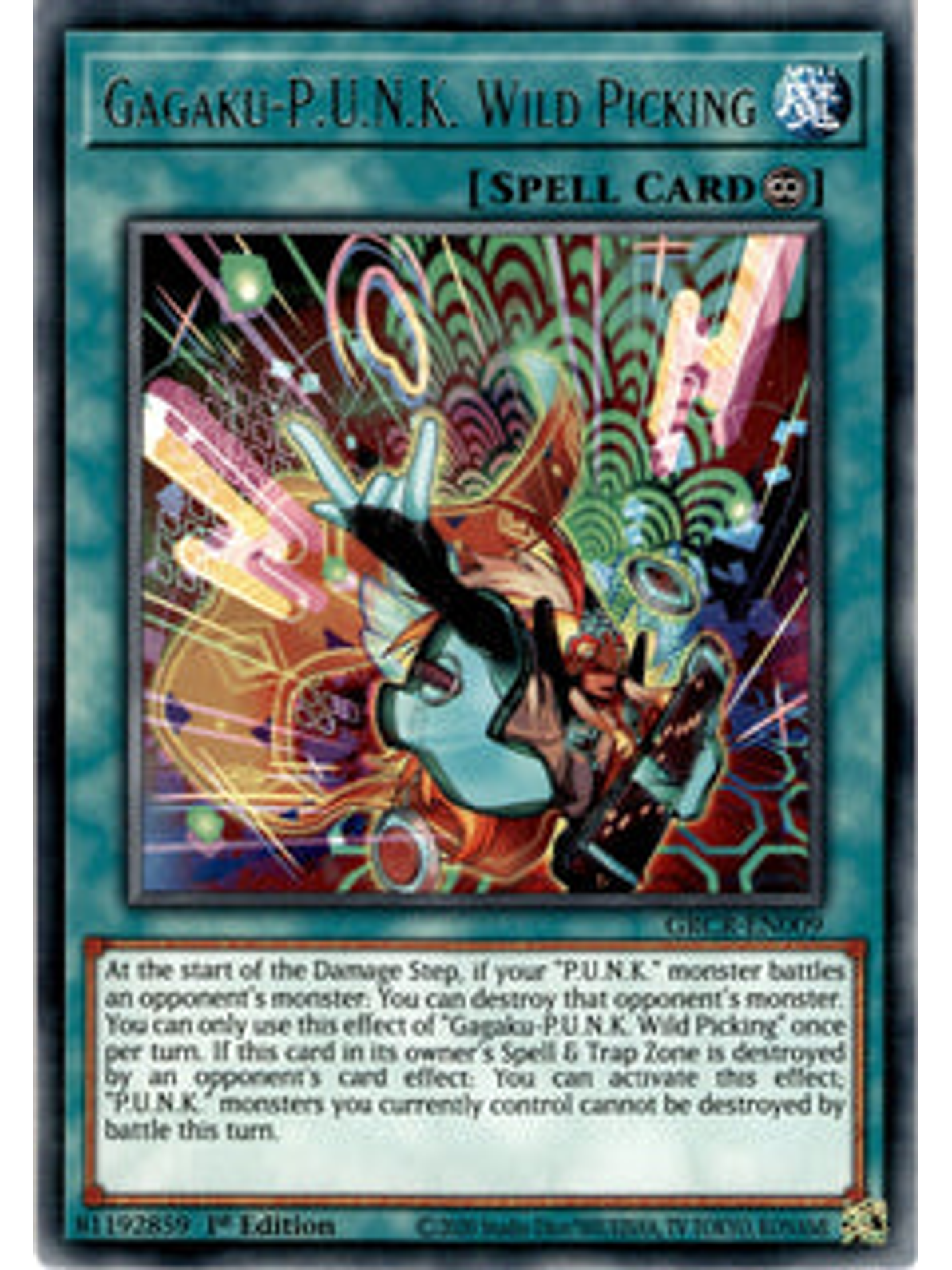 Gagaku-P.U.N.K. Wild Picking - GRCR-EN009 - Rare 1st Edition 1