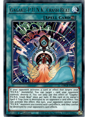 Gagaku-P.U.N.K. Crash Beat - GRCR-EN010 - Rare 1st Edition