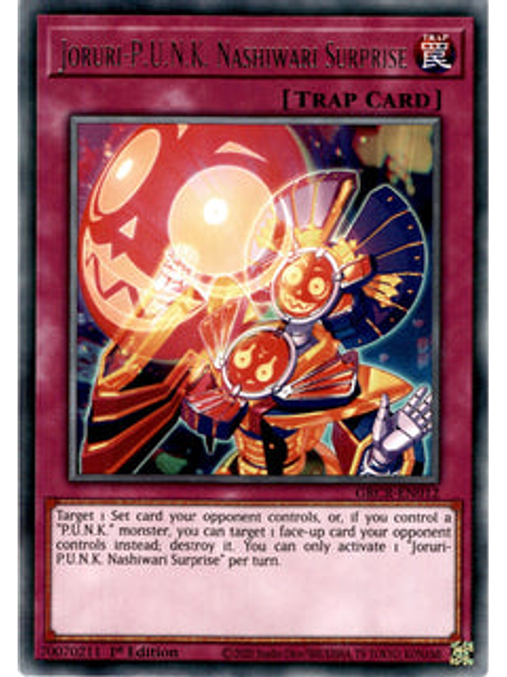 Joruri-P.U.N.K. Nashiwari Surprise - GRCR-EN012 - Rare 1st Edition 1