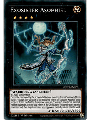 Exosister Asophiel - GRCR-EN020 - Super Rare 1st Edition