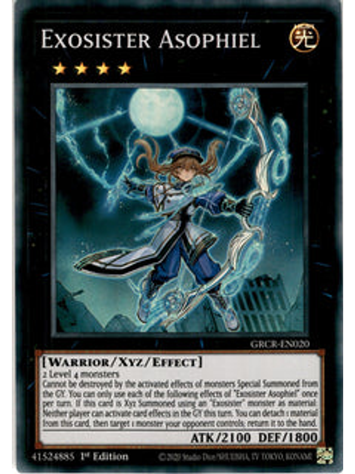 Exosister Asophiel - GRCR-EN020 - Super Rare 1st Edition 1