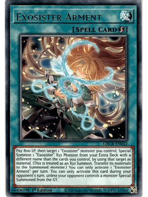 Exosister Arment - GRCR-EN022 - Rare 1st Edition