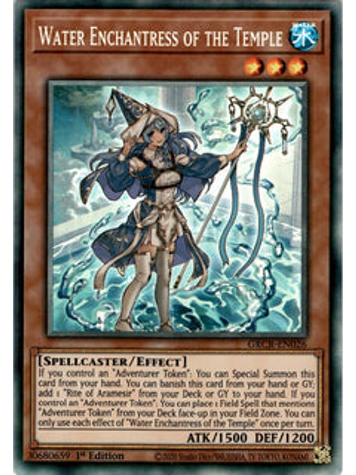 Water Enchantress of the Temple - GRCR-EN026 - Ultra Rare 1st Edition 1