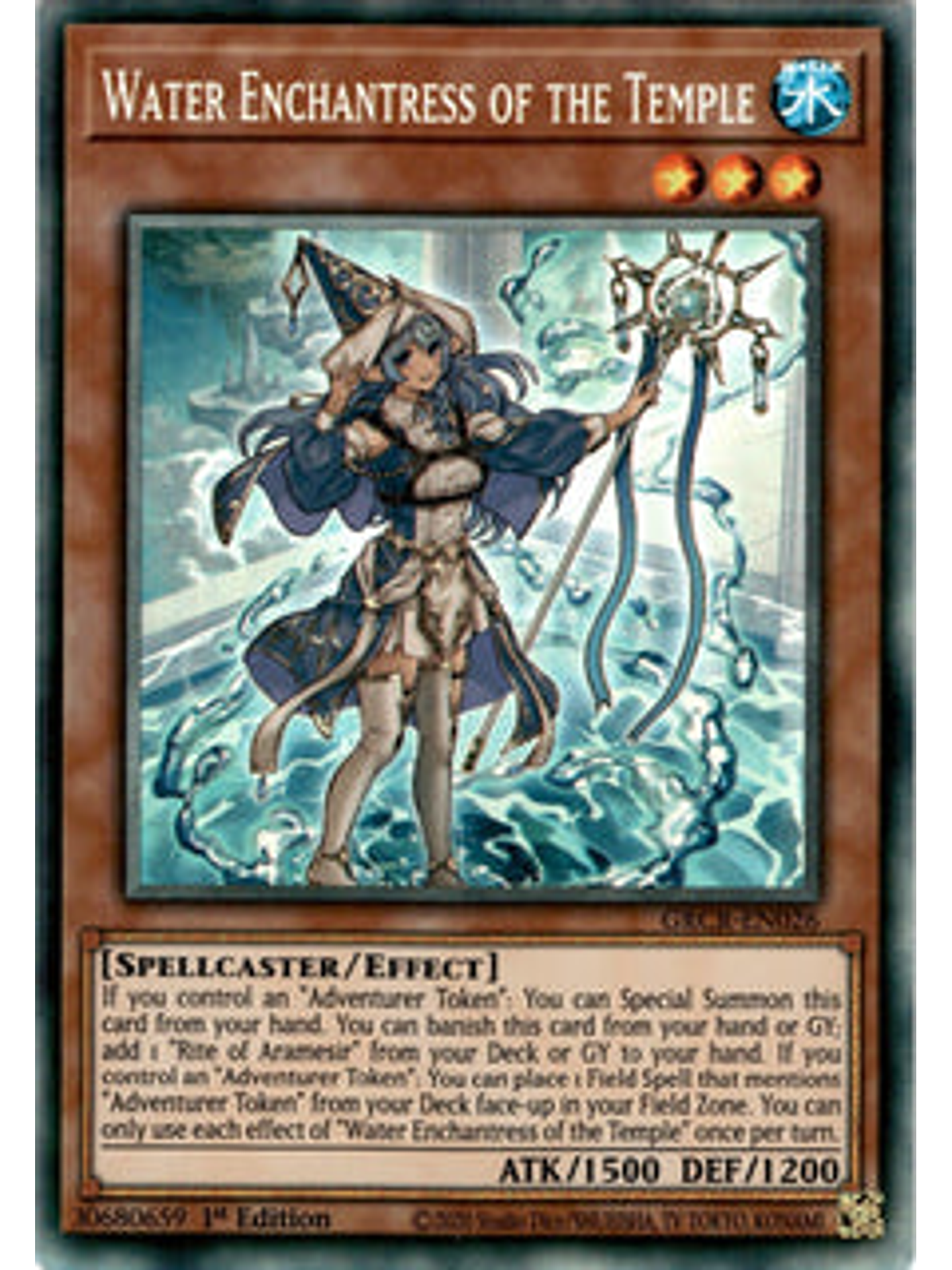 Water Enchantress of the Temple - GRCR-EN026 - Collectors Rare 1st Edition 1