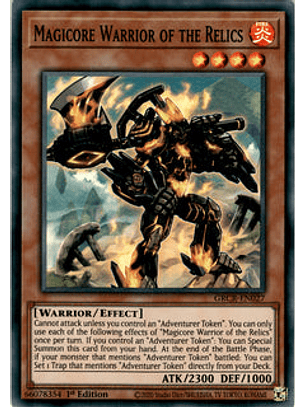 Magicore Warrior of the Relics - GRCR-EN027 - Super Rare 1st Edition