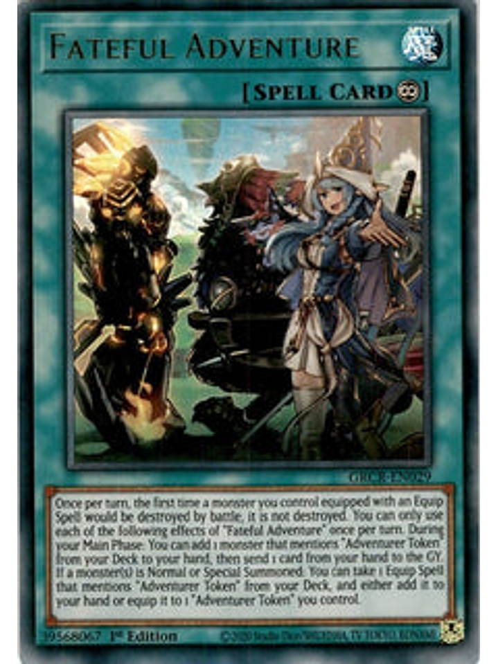 Fateful Adventure - GRCR-EN029 - Ultra Rare 1st Edition 1