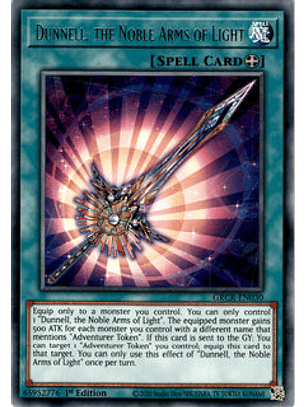 Dunnell, the Noble Arms of Light - GRCR-EN030 - Rare 1st Edition