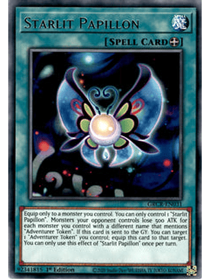 Starlit Papillon - GRCR-EN031 - Rare 1st Edition