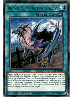 Dracoback, the Rideable Dragon - GRCR-EN032 - Rare 1st Edition
