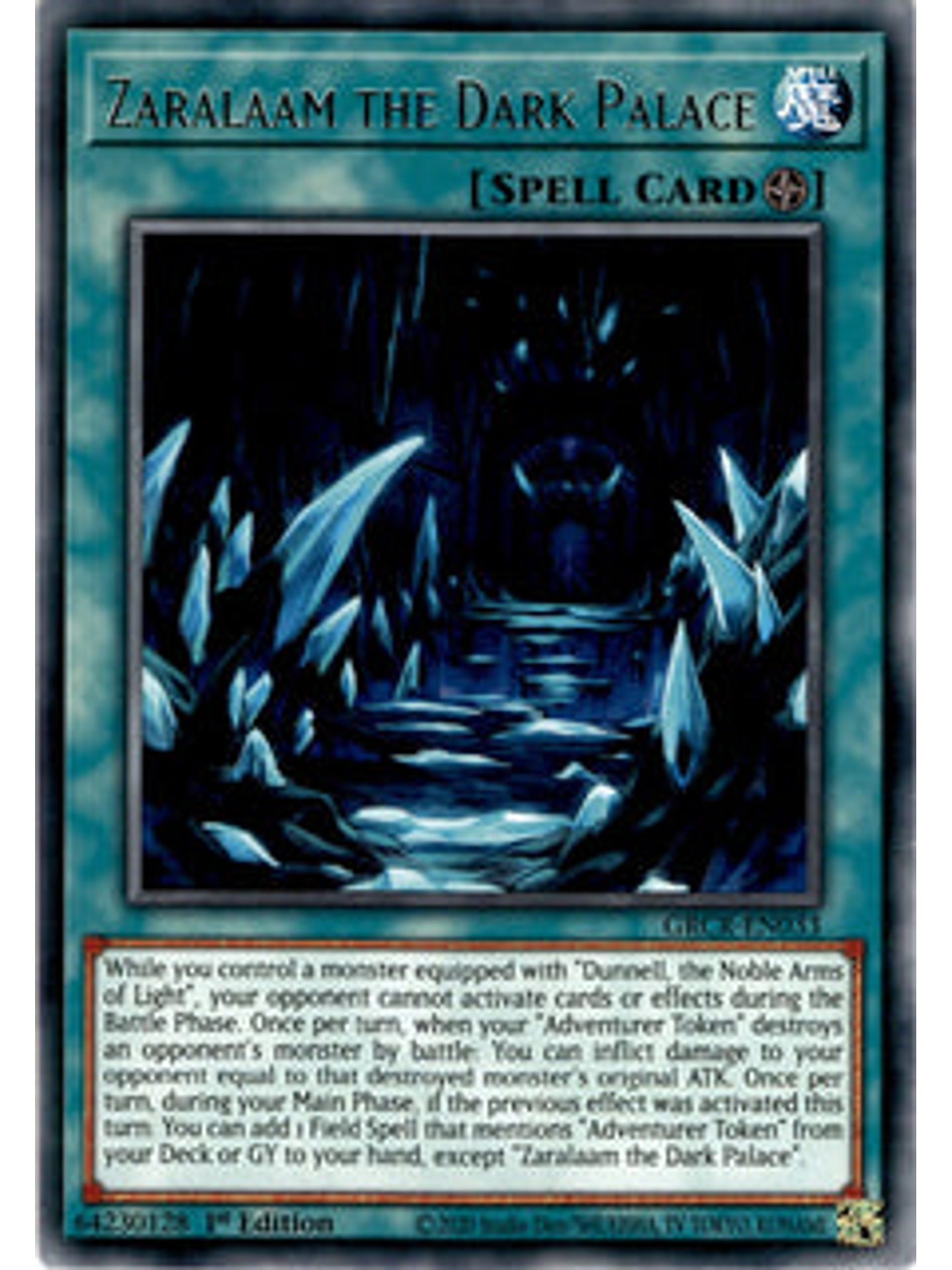 Zaralaam the Dark Palace - GRCR-EN033 - Rare 1st Edition 1