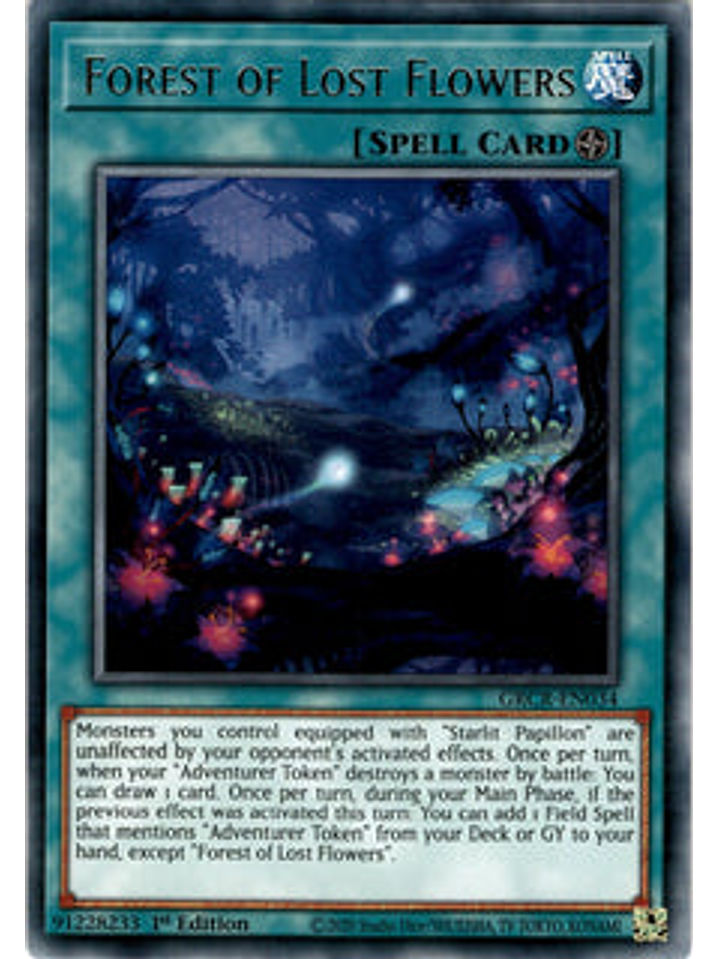 Forest of Lost Flowers - GRCR-EN034 - Rare 1st Edition 1