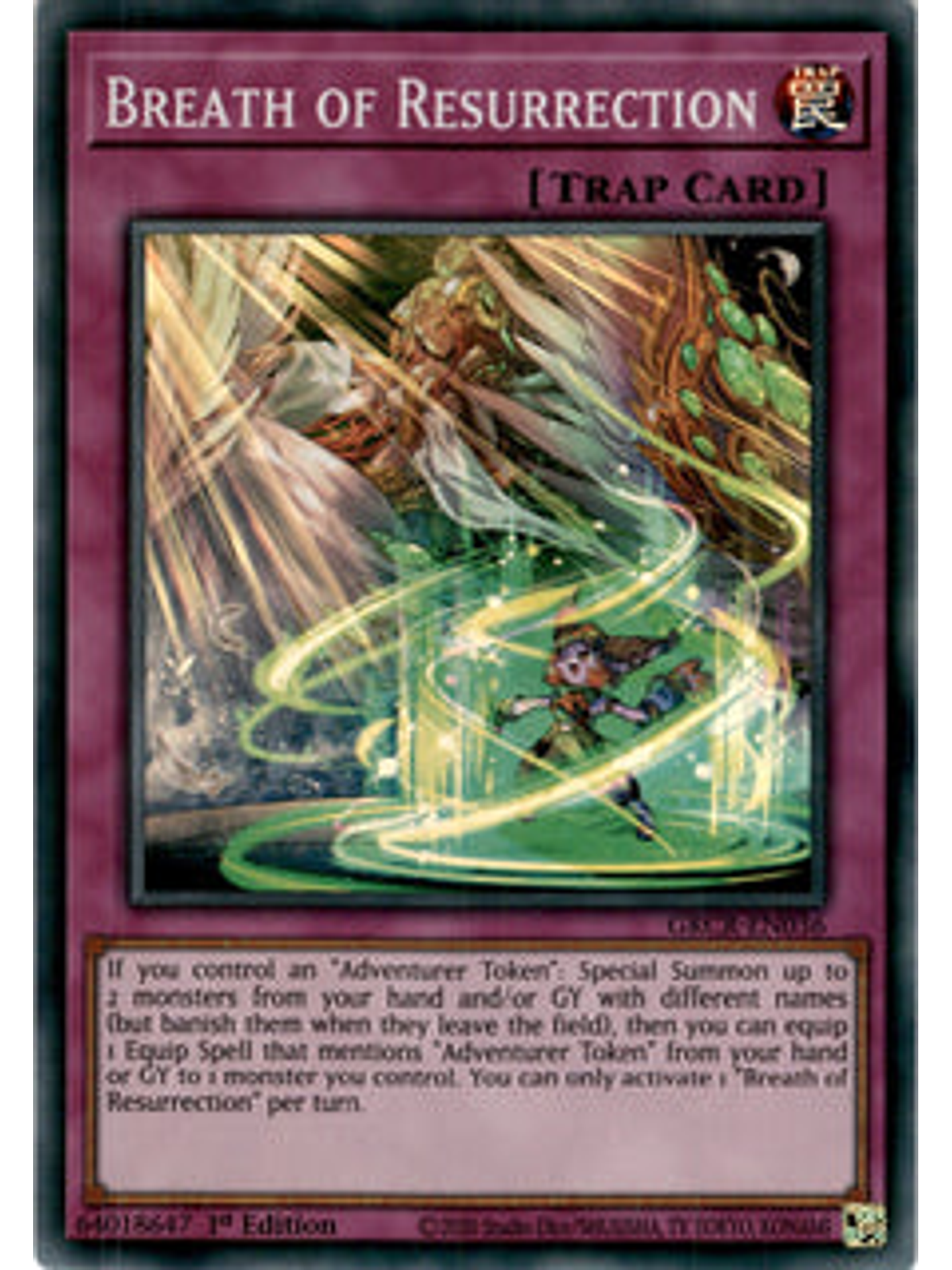 Breath of Resurrection - GRCR-EN036 - Super Rare 1st Edition 1