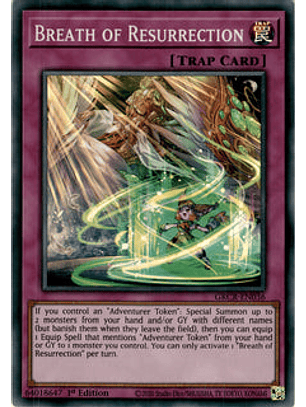 Breath of Resurrection - GRCR-EN036 - Super Rare 1st Edition