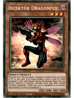 Inzektor Dragonfly - GRCR-EN040 - Super Rare 1st Edition