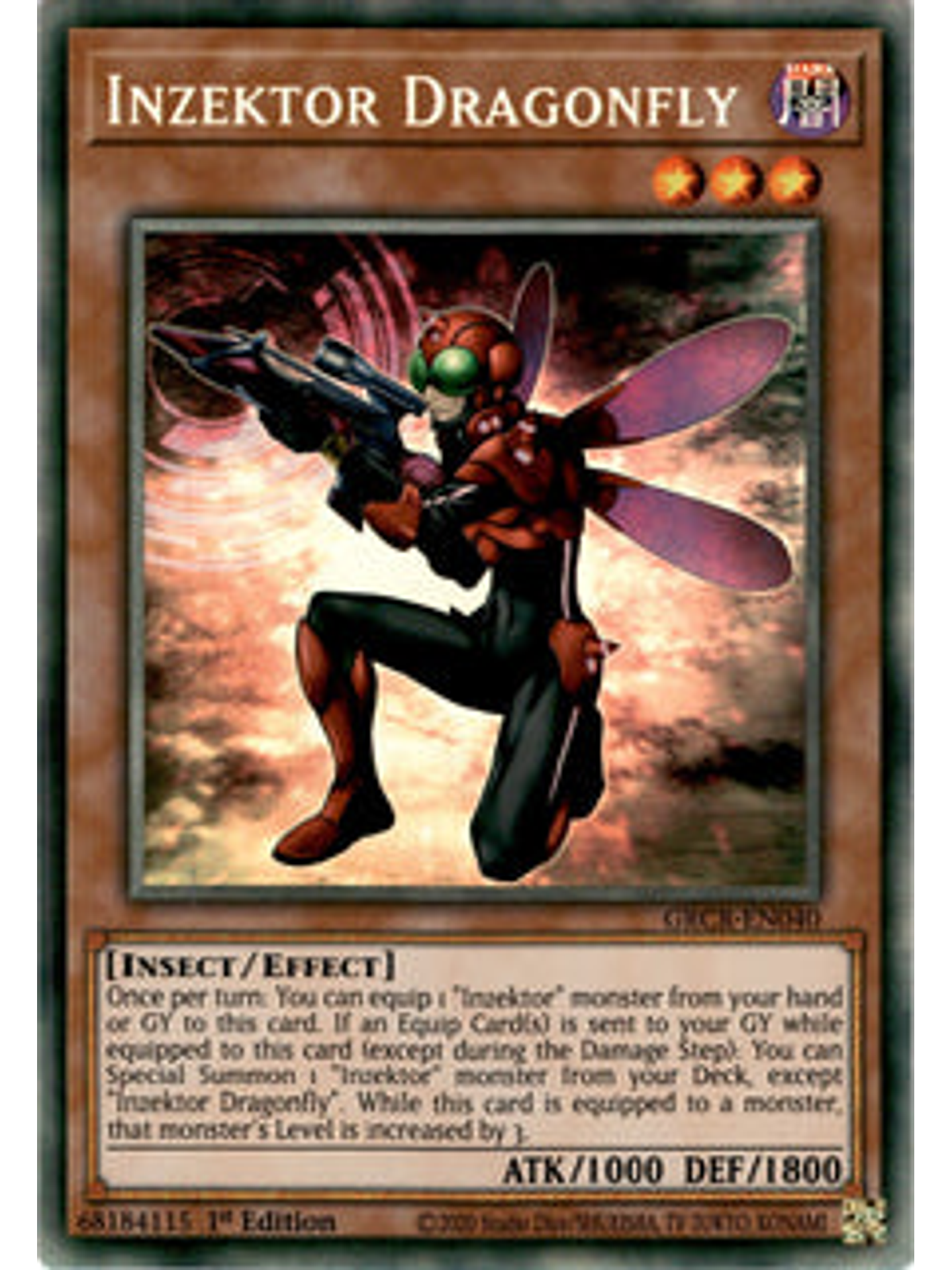 Inzektor Dragonfly - GRCR-EN040 - Collectors Rare 1st Edition 1