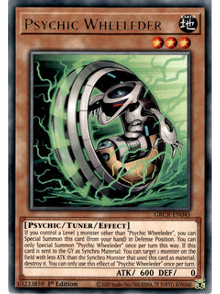 Psychic Wheeleder - GRCR-EN045 - Rare 1st Edition 1