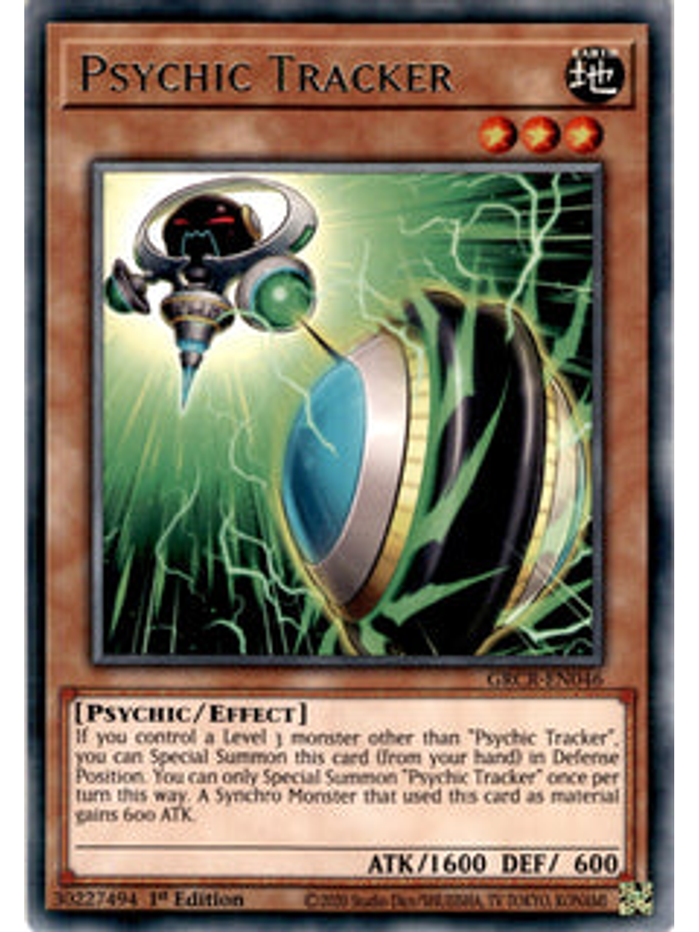 Psychic Tracker - GRCR-EN046 - Rare 1st Edition 1
