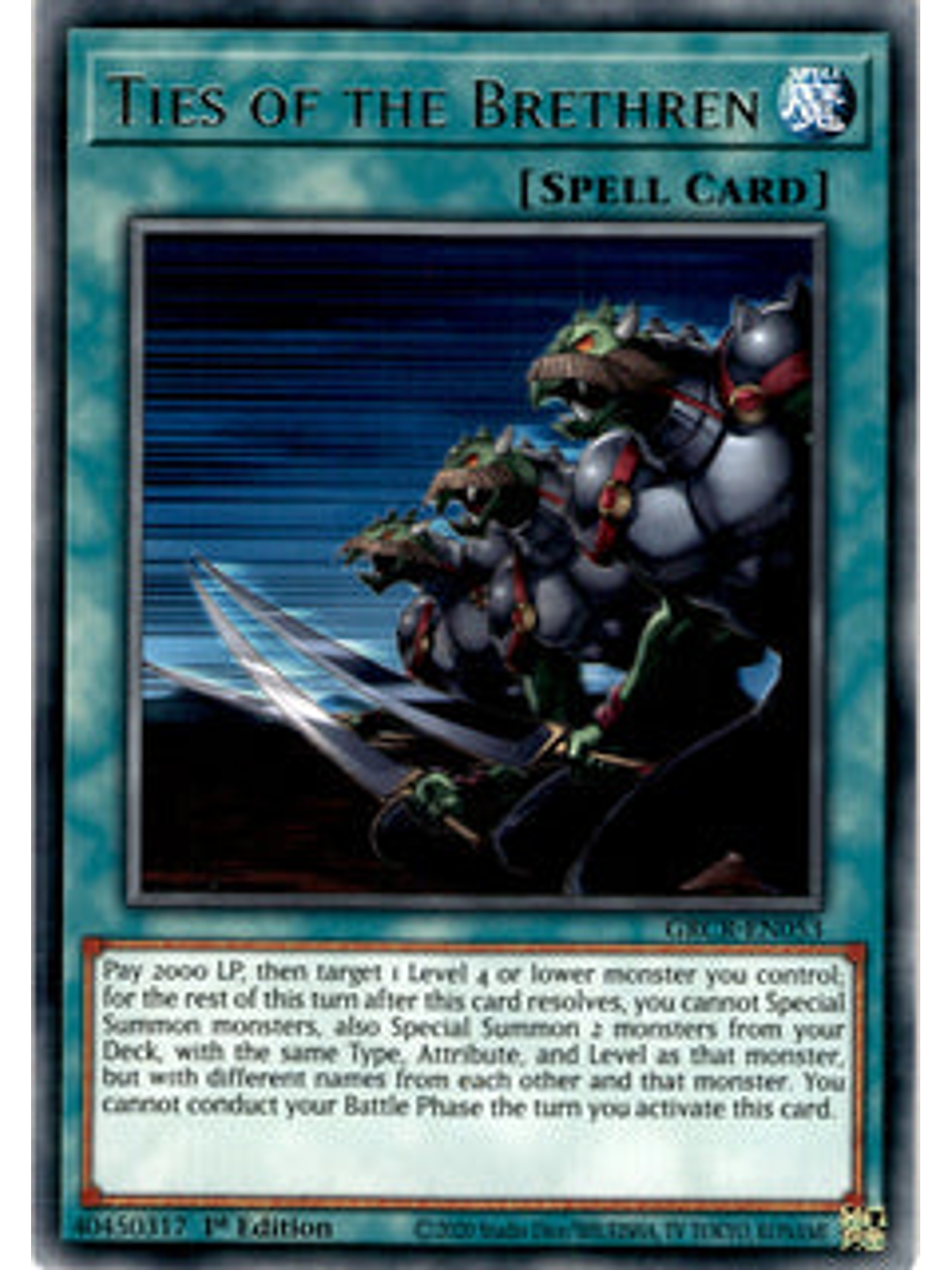 Ties of the Brethren - GRCR-EN053 - Rare 1st Edition 1