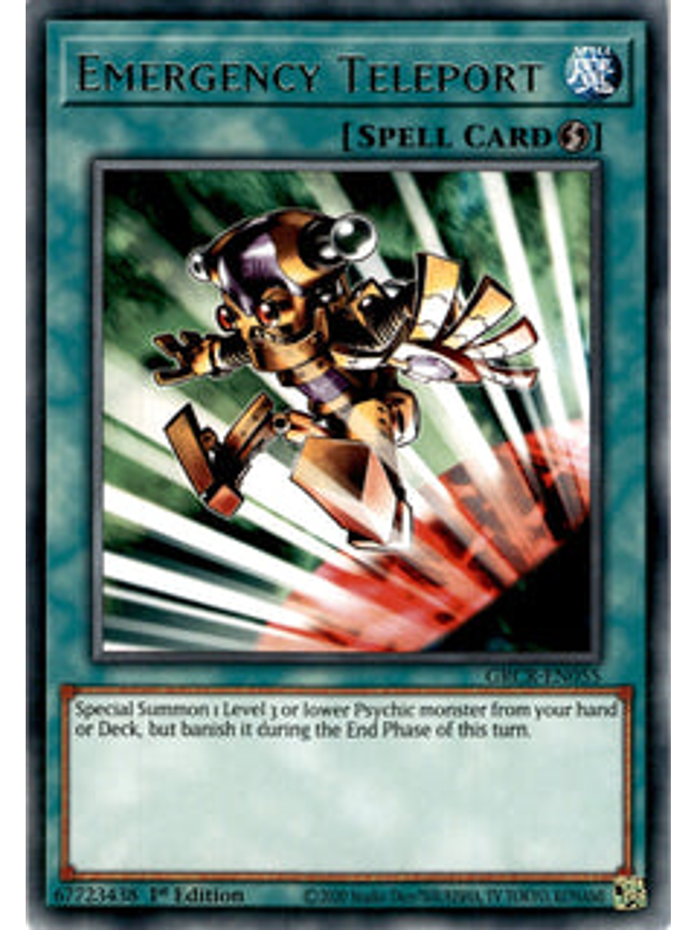 Emergency Teleport - GRCR-EN055 - Rare 1st Edition 1