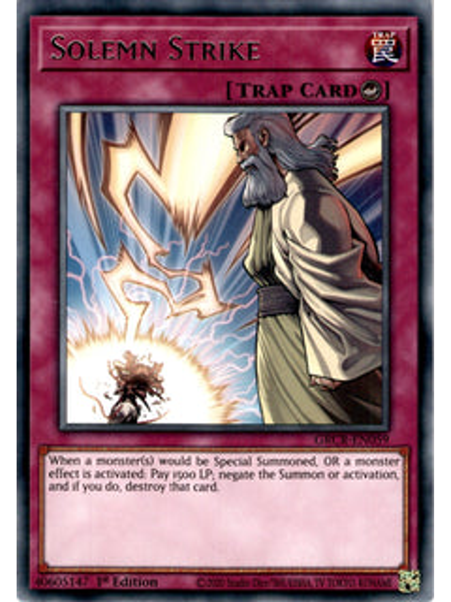 Solemn Strike - GRCR-EN059 - Rare 1st Edition 1