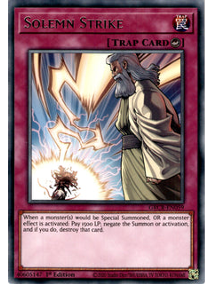 Solemn Strike - GRCR-EN059 - Rare 1st Edition 1