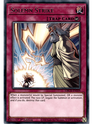 Solemn Strike - GRCR-EN059 - Collectors Rare 1st Edition