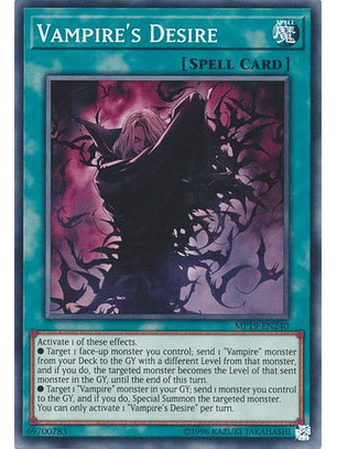 Vampire's Desire - MP19-EN240 - Common Unlimited