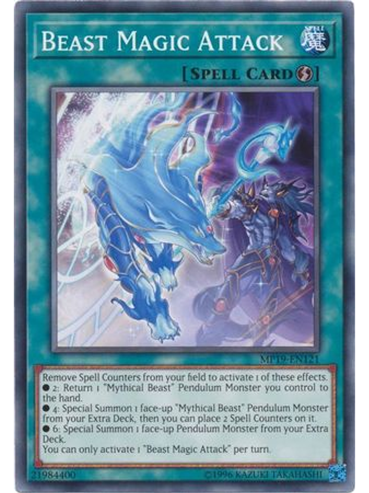 Beast Magic Attack - MP19-EN121 - Common Unlimited 1
