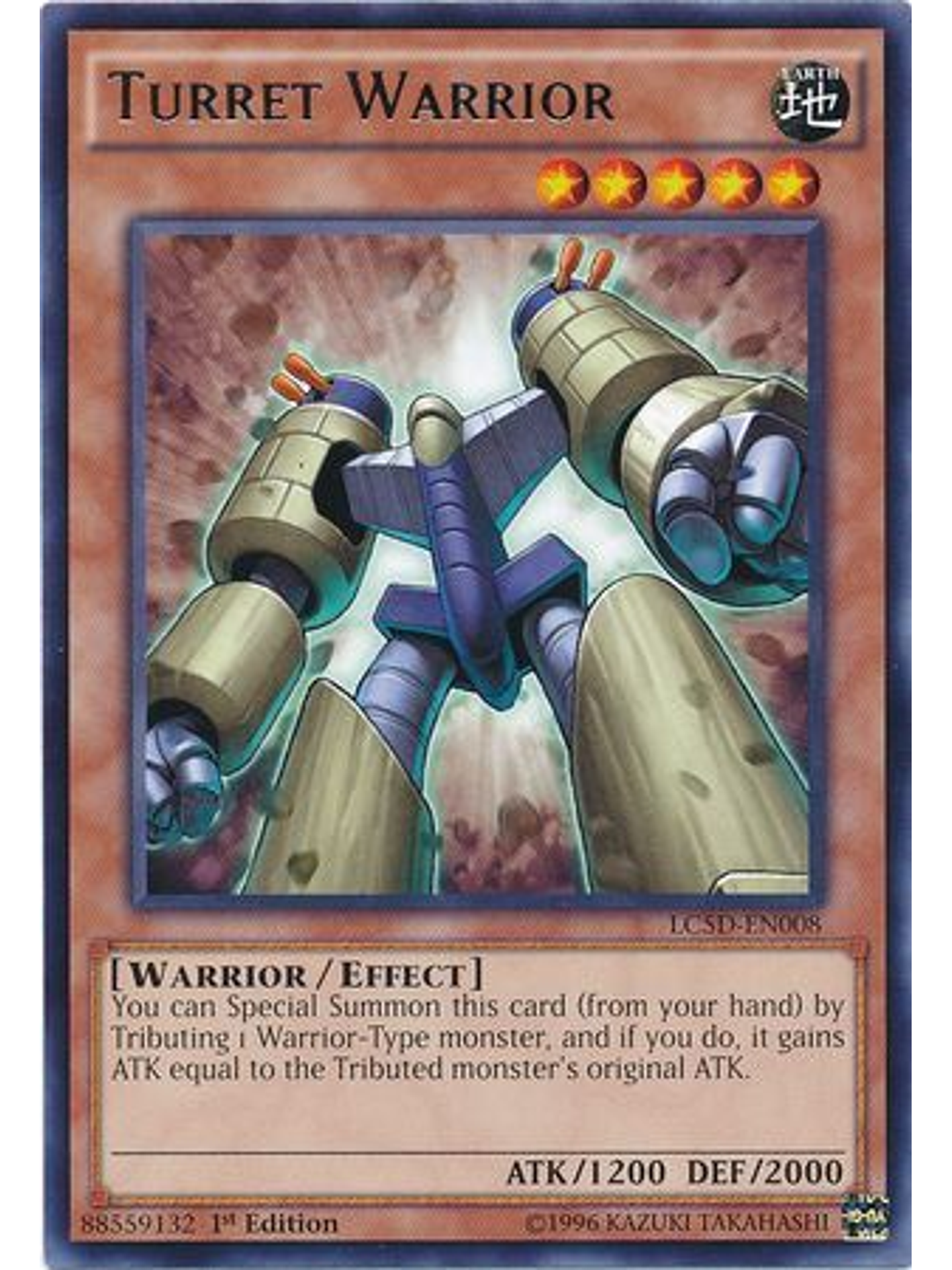 Turret Warrior - LC5D-EN008 - Rare 1st Edition 1